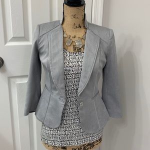 White House Black Market Light Grey Blazer